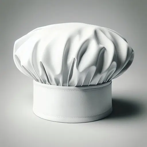 Toque de chef blanche