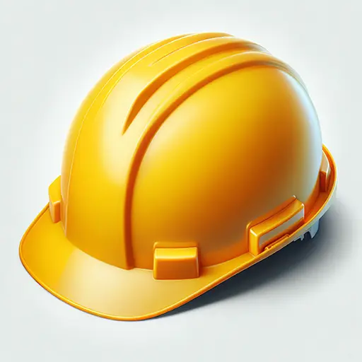 Casque de chantier jaune